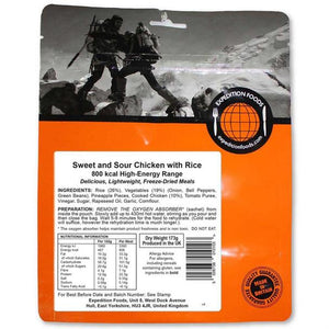 Expedition Foods Sweet and Sour Chicken with Rice