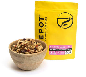 Firepot Vegan Chilli Non Carne and Rice Regular Serving