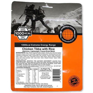 Expedition Foods Chicken Tikka with Rice (1000kcal) - Freeze Dried Meal