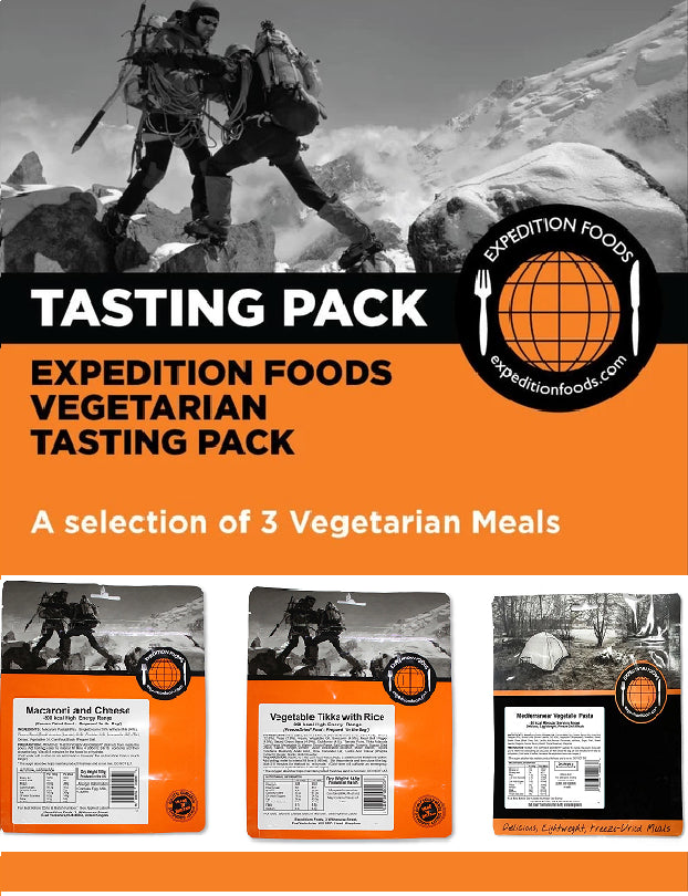 Expedition Foods 800kcal Vegetarian - 3 Meal Tasting Pack