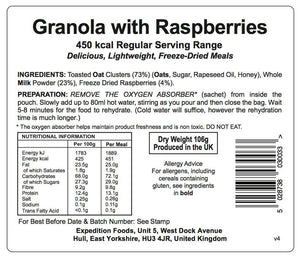 Expedition Foods Granola with Raspberries