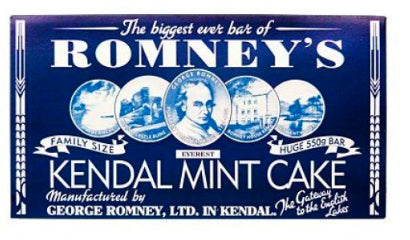 Romneys Kendal Mint Cake  550g MEGA - WHITE BAR