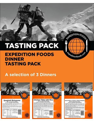 Expedition Foods Dinner Tasting Pack 3 Meal (800kcal High Energy)