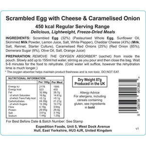 Expedition Foods Scrambled Egg with Cheese & Caramelised Onion