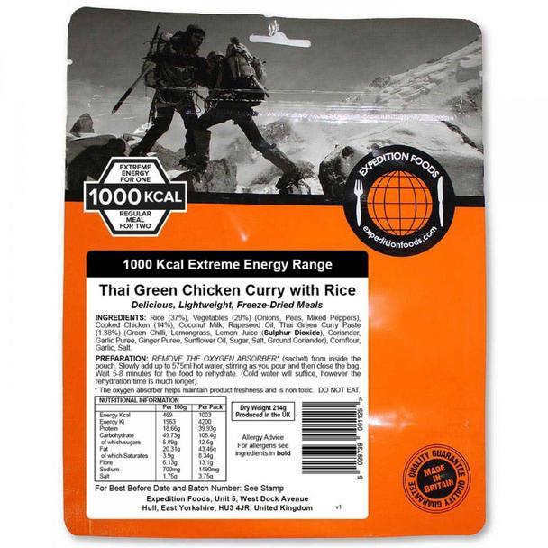Expedition Foods Thai Green Chicken Curry with Rice (1000kcal)