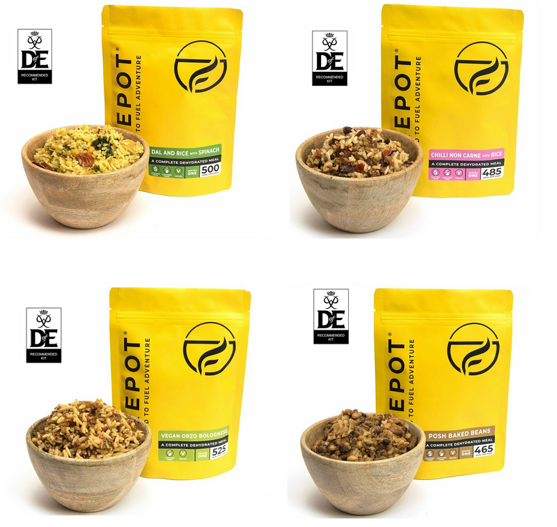 Firepot DofE Vegan Ration Expedition Pack Silver 4 Meal – Trekfood