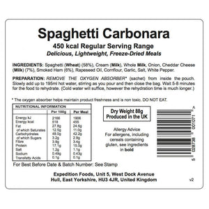 Expedition Foods Spaghetti Carbonara