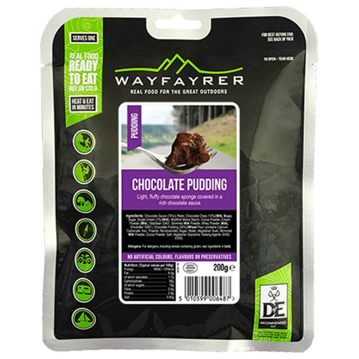Wayfayrer Chocolate Pudding Ready-to-Eat Camping Food (Single)