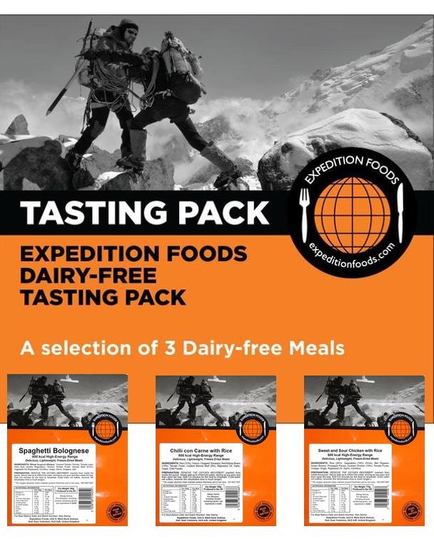 Expedition Foods 800kcal Dairy-Free - 3 Meal Tasting Pack