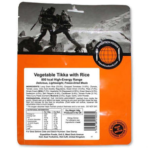 Expedition Foods Vegetable Tikka with Rice