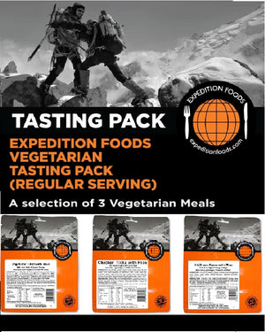 Expedition Foods 450kcal Vegetarian Regular - 3 Meal Tasting Pack