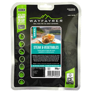 Wayfayrer Steak and Vegetables Ready-to-Eat Camping Food (Single)